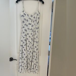 Reformation purple floral midi dress